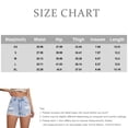 thumbnail image 3 of Stralyhd Womens Denim Shorts High Waist Jean Shorts Cut Off Jean Short Ripped Raw Hem Hot Shorts Distressed Jean Short with Wide Pockets Sky Blue S, 3 of 5