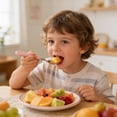 thumbnail image 7 of Toddler Stainless Steel Feeding Spoon (Pink), Soft Silicone Handle Baby Utensil for Self-Feeding & First Stage Solids, 7 of 7