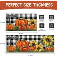 thumbnail image 5 of Fall Kitchen Rugs Set of 2,Pumpkin Patch Sunflower Thanksgiving Floor Mats and Rugs Non Skid Washable for Kitchen Home Decor,Fall Farmhouse Decorations and Accessories (17"x47"+17"x30"), 5 of 6