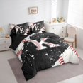 thumbnail image 3 of jejeloiu Monogrammed K 7-Piece Twin Bedding Sets,Baseball Lover Bedding Comforter Set,Ball Sport Games Sheet Sets For Teens,Ultra Soft Bedroom Decor Reversible, 3 of 8