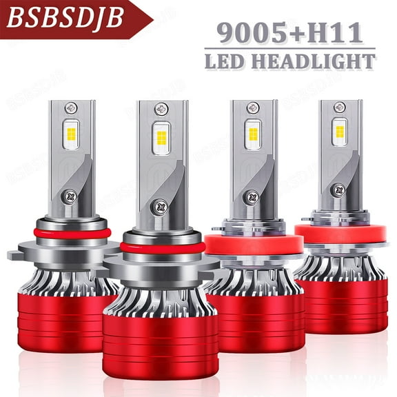 For Dodge Ram 1500 2500 3500 2009-2022 White LED Headlight High-Low Beam Bulbs