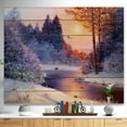 thumbnail image 2 of Design Art - Christmas forest with river, 2 of 5