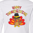 thumbnail image 4 of Inktastic Happy Thanksgiving Cute Turkey in Pilgrim Hat Long Sleeve Youth T-Shirt, 4 of 5