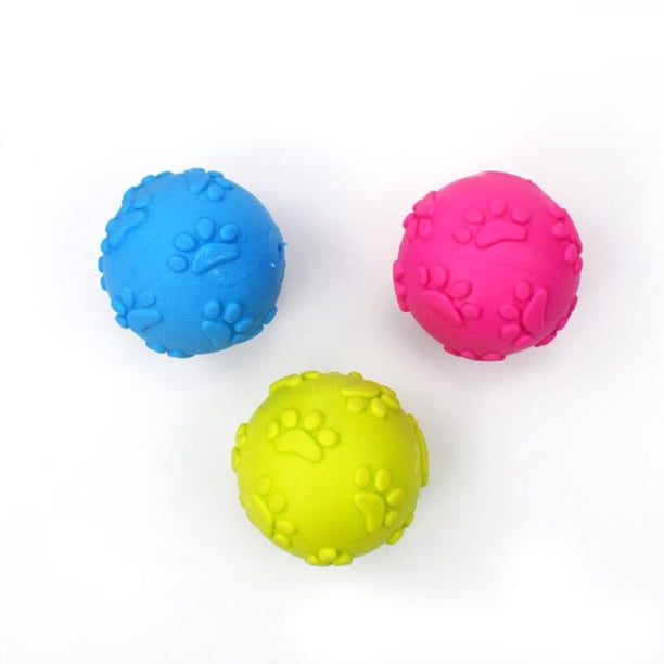 Pelotas de juguete para perros, pelotas de juguete con sonido, pelota de masticar de juguete para perros, pelota de limpieza de dientes molares para cachorros, para perros pequeños y medianos,