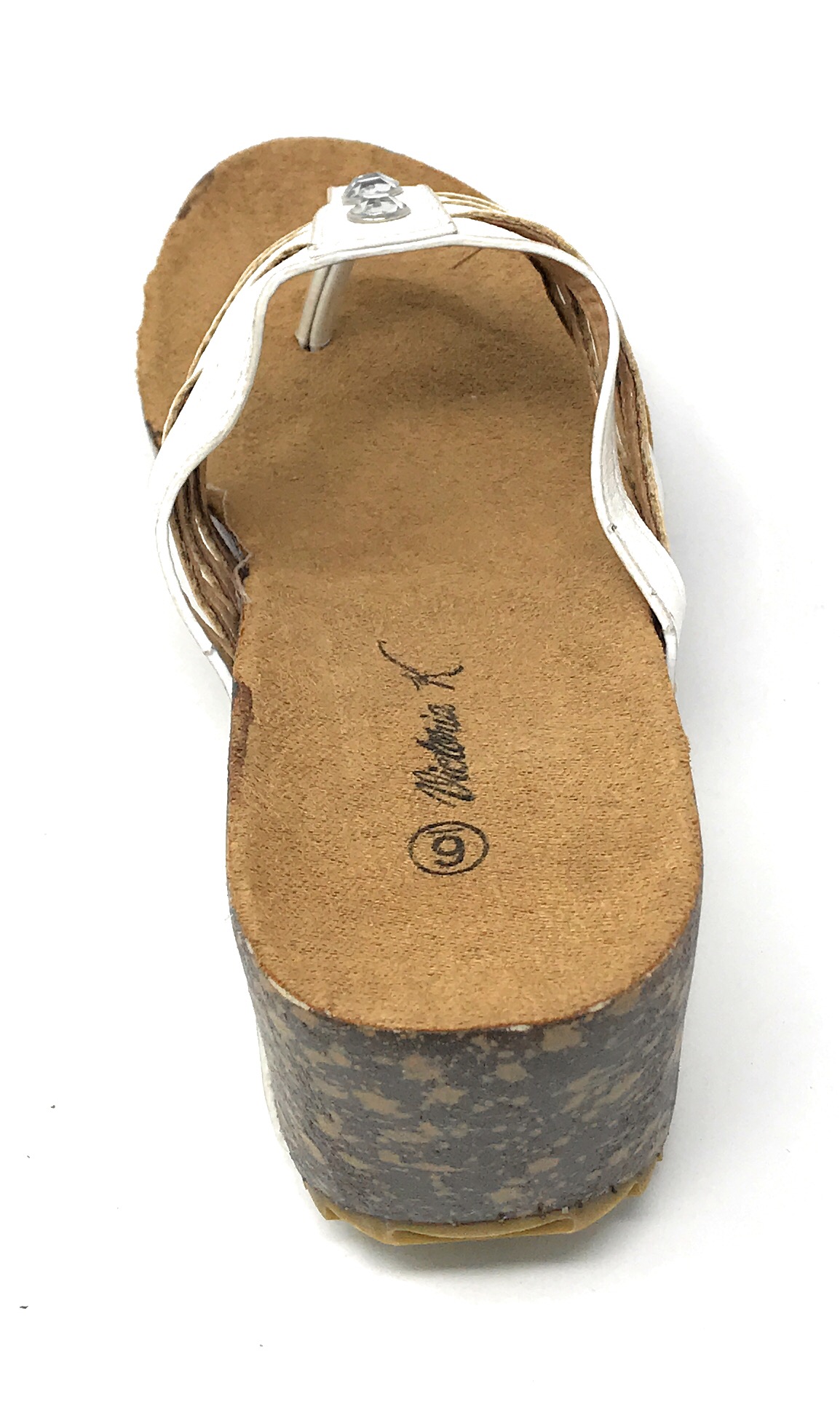 Victoria K Women's Cork Wedge Multi Straps Sandals