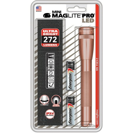 Mini Maglite LED 2AA Pro Rose (Best 2aa Led Flashlight)