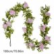thumbnail image 3 of Guirnaldas artificiales de flores de eucalipto y cerezo | Vegetación artificial realista para la decoración del hogar | Guirnaldas de plástico flexible para interiores, 3 of 5