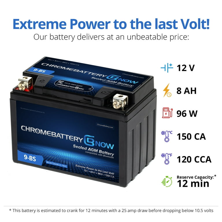 NX - Batterie moto Gel YTX9-BS / FTX9-BS / WP9BS 12V 8Ah - 1001Piles  Batteries