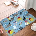 thumbnail image 4 of Uemuo Pirate Marine Animals Printed Door Mat Indoor Doormat 16"x24",Front Back Door Mats Non Slip Entrance Rugs,Inside Doormats for Entryway, 4 of 9
