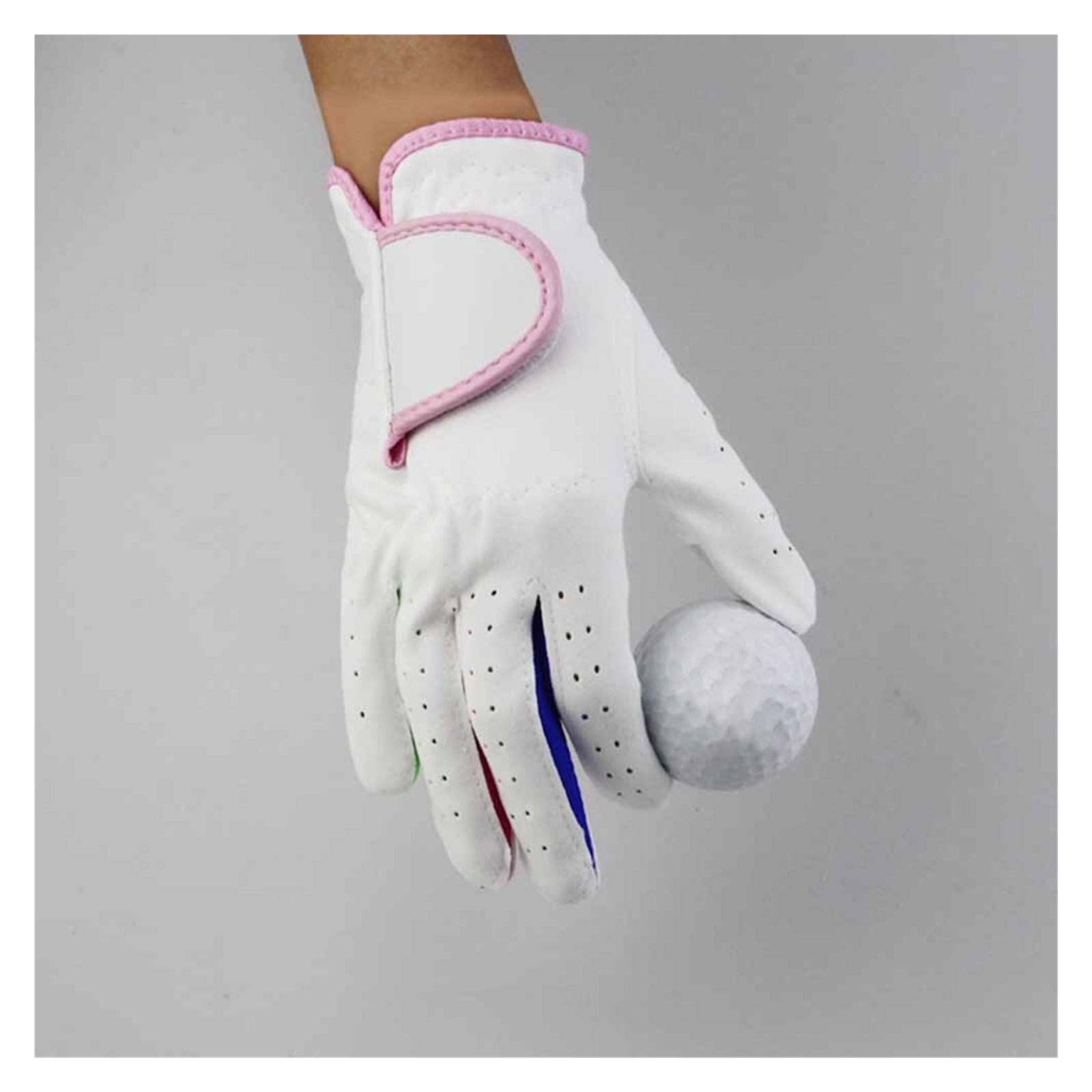 1Pair Child Golf Gloves, for Kids Youth Junior , Microfiber Cloth Gloves