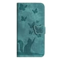 thumbnail image 5 of Wallet Case Designed for Samsung Galaxy S23 for Women,Flip Folio Cover with Butterfly Embossed PU Leather Kickstand Credit Card Holder Slots Magnetic Wrist Strap Phone Case, Green, 5 of 13
