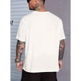 thumbnail image 2 of Men's Casual Short Sleeve T-Shirt with Psalm 91 Inspirational Print - Breathable Stretch Fabric, Round Neck, Machine Washable, Black with White Text - All-Season Comfort, 2 of 6