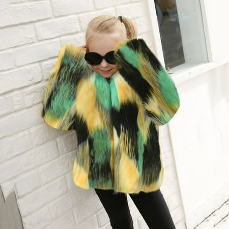 

ZMHEGW Toddler Jackets Girls Winter Windproof Thicken Tie Dye Warm Outerwear Kids Coats