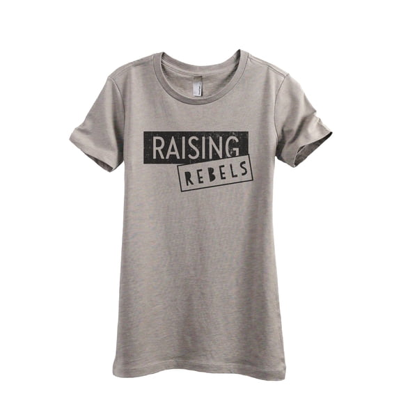 Raising Rebels Women's Fashion Relaxed T-Shirt Tee Heather Tan Large