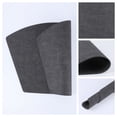 thumbnail image 2 of REGALWOVEN Set of 6 Faux Leather Placemats for Kitchen Dining Table Decor Washable Heat Resistant Table Placemats Wipeable Table Mat Black 19*12in, 2 of 7