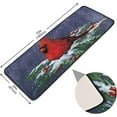 thumbnail image 2 of Dreamtimes Cute Red Bird Christmas Hallway Runner Rug 2'x6' Kitchen Rug with Rubber Backing Xmas Tree Snow Non Slip Entryway Rug Runner Washable Soft Area Rug for Hallway Bedroom Kitchen Decor, 2 of 6