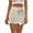 Beige#skirts for women, variant on yardsong Boho Hollow Out Knit Mini Skirt Womens Scalloped Elastic Waist Beach Swimsuit Coverup Beige,L