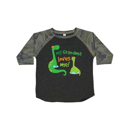 

Inktastic Grandma Loves Me Grandchild Dinosaur Gift Toddler Boy Girl T-Shirt