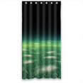 thumbnail image 1 of Cortina de ducha ABPHQTO Diseño Verde Abstracto Impermeable 90x180 cm, 1 of 2