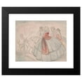 thumbnail image 2 of John Leech 14x12 Black Modern Framed Museum Art Print Titled - Crinolines by the River, 2 of 5