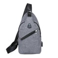 thumbnail image 2 of Xihbxyly Bolsa de Mensajero con Puerto Usb, Diseño Ligero de Lona, Práctico Almacenamiento Multicapa, Ideal para Viajes, Ciclismo y Actividades Al Aire Libre, Imprescindible para Hombre, Tamaño 33 X, 2 of 7