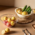 thumbnail image 4 of Small Colander Mini Colander Plastic Strainer Colanders & Food Strainers Kitchen Strainer Drainer For Food Berry Colander Fruit Strainer Pasta Strainer Colander For Kitchen Yellow, 4 of 5