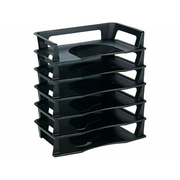 Rubbermaid Regeneration Stackable Side Loading Letter Trays Letter Size 613500
