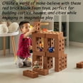 thumbnail image 3 of Construction Stacking Building Red Brick Block, Rectangle Foam Kids Pretend Play Creativity Toy, 3 of 7