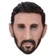 thumbnail image 1 of Máscara de cosplay de Halloween Messis Mask Creepy Latex para adulto, 1 of 1