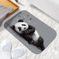 thumbnail image 6 of 1pc A Lying Panda with Hearts Absorbent Non-Slip Bathroom Thickened Flannel Rug Decor,Soft,Quick Drying,Suitable For Indoor/outdoor Use,Bathrooms,Bedrooms,Kitchens,Terrace,Laundry Rooms,16"x24", 6 of 9