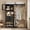 Black, variant on Homieasy 5FT Closet System with Drawers, 60" Closet Organizer with Shelf Tower and Hanging Rod, Garment Rack for Bedroom/Closet/Apartment, White