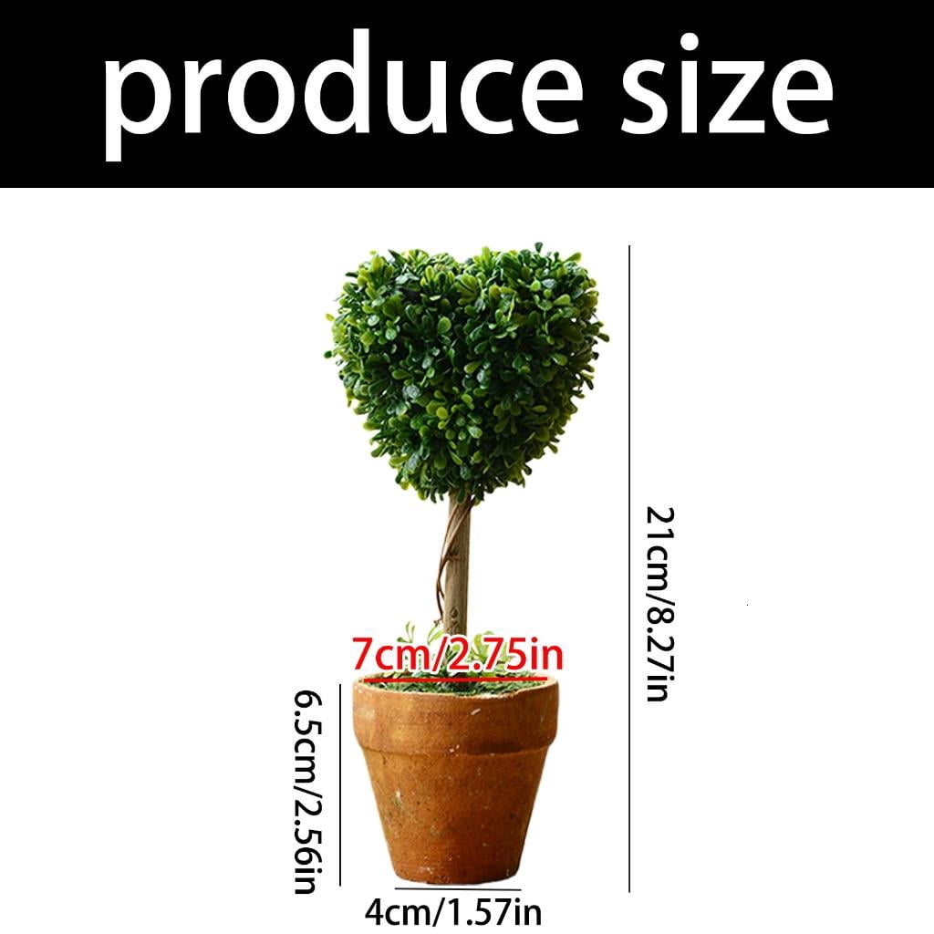 SDFGTstore 8“ Artificial Boxwood Grass Small Fake Plant with Potting, Herbage Tabletop, Shelf Decorations, Faux Plant for Indoor & Home Decor
