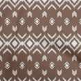 thumbnail image 1 of oneOone Rayon Brown Fabric Asian Ikat Craft Projects Decor Fabric Printed By The Yard 56 Inch Wide-5160, 1 of 4