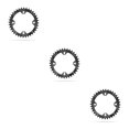 thumbnail image 2 of Eigraketly Juego de platos y bielas de bicicleta 104 BCD Juego de platos y bielas Rueda de cadena de bicicleta Mejorada Anti-caída Ligero Negro 36T 3Conjunto, 2 of 6