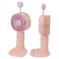 thumbnail image 1 of USB Rechargeable Small Fan, Desktop Handheld Fan Detachable Base Plastic 400mAh Battery Low Noise High Wind Power  For Travel For Commute, 1 of 8