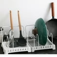 thumbnail image 4 of Multifunctional Kitchen Adjustable Pot Lid Chopping Board Organizer Storage Rack, 4 of 7