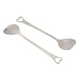 thumbnail image 3 of Cucharas para pastel, 2 cucharas de postre, cucharas de helado de acero inoxidable, cucharas para sandía, rendimiento potente, 3 of 14