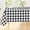 Black & White, variant on Rectangle Table Cloth, Waterproof Vinyl Tablecloths with Polyester Backing, Wipeable Buffalo Plaid Table Cover for Dining, Indoor and Outdoor (Orange & White, 60"x84")