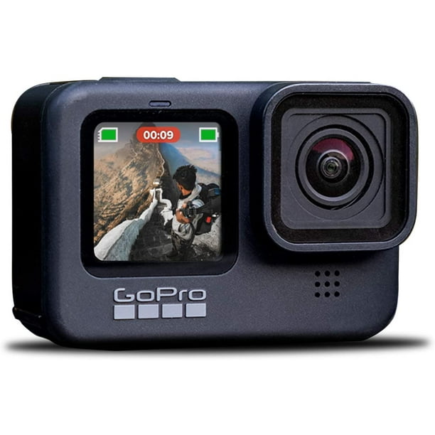 Caméra d'action GoPro HERO9 - Pack spécial + poignée flottante + clip  magnétique pivotant + cartes SD Sandisk 32 Go et 16 Go + 2 piles + étui et  plus encore. Vidéo