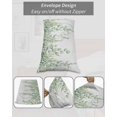 thumbnail image 6 of Eucalyptus Leaves Pillow Cases Standard Size Set of 2 - Microfiber Bed Throw Pillow Covers, Green Summer Botanical Weeping Decorative Lumbar Pillow Cover with Envelope Closure for Sofa/Travel 20"x26", 6 of 6