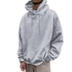 thumbnail image 5 of MHFRRA Sudadera con Capucha Estampada, Suave y Holgada, Ideal para Uso Informal y Actividades Al Aire Libre, con Tejido y Diseño Cómodos Gris claro, 5 of 6