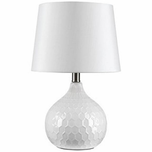Globe Electric 222148 17.5 in. Table Lamp - White Ceramic