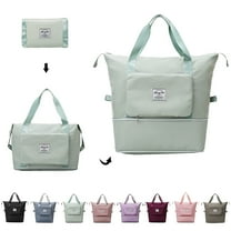 Large Capacity Folding Travel Bag, Portable Foldable Travel Lightweight Waterproof Oxford Fabric Bag (Light Green)