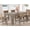 Butternut, variant on Dining Table for 6-8, Wood Kitchen Table with Edge Trim, Large Rectangular Dinner Table for Dining Room Home Office Living Room (Only Table)