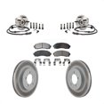 thumbnail image 1 of Transit Auto Front Hub Bearing Assembly Coated Disc Brake Rotors and Ceramic Pads Kit for Car Ford Explorer Mercury Mountaineer KBB-104773, 1 of 11