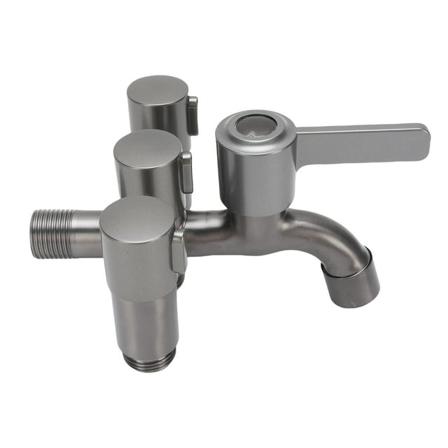 Divisor De Grifo De 4 , Divisor De Grifo De Fregadero Fácil De Usar 1 En 4 Salidas G1/2 Rosca Externa Ajuste Preciso Para Cocina Balcón