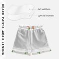 thumbnail image 5 of Kids' Beach Pants Comfortable Swim Trunks White Rabbits and Carrots Shorts for Pool Vacation and Lounge Wear X-Small, 5 of 8