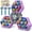 Purple, variant on 3-Player Whack Game Mole Toy , Early Learning Toy with Lights & Sounds, Interactive Pounding Hammer Toy with 3 Game Modes