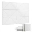 thumbnail image 1 of Paquete de 12 Paneles AcúSticos, Paneles Decorativos de InsonorizacióN de 12 X 12 Pulgadas, Paneles AcúSticos de Pared y Techo Blancos, 1 of 7