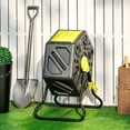thumbnail image 2 of Outsunny 17 Gallon Composter, Compost Bin with Steel Legs, Yellow, 2 of 10